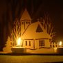 Christmas Crib Tea Light candle holder wood craft decoration laser cut Image 2