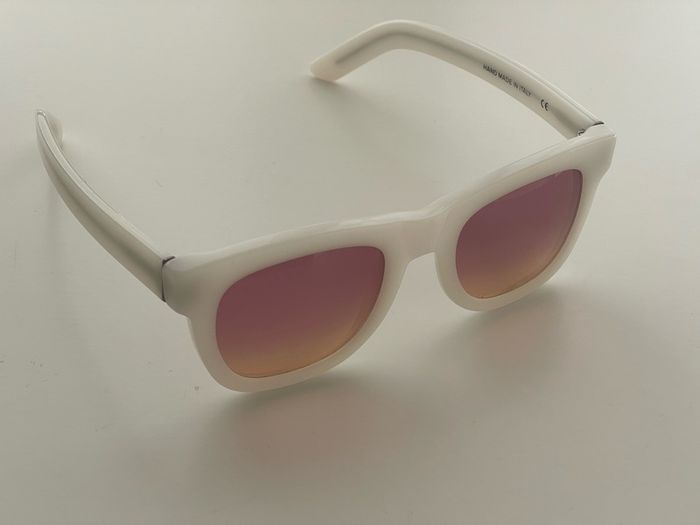 Retrosuperfuture Gradient Pink Lenses Sunglasses Model Ciccio Avorio