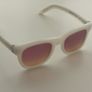 Retrosuperfuture Gradient Pink Lenses Sunglasses Model Ciccio Avorio Image 6