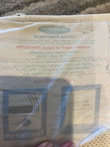 Cot bed mattress