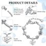 First Holy Communion Charm Bracelets for Girls Glitter Personalised Engraved First Communion Gifts with Pendant Image 6