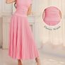 Pink maxi pleated dress XL Image 4