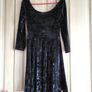 Black velour woman dress M 38 Image 3