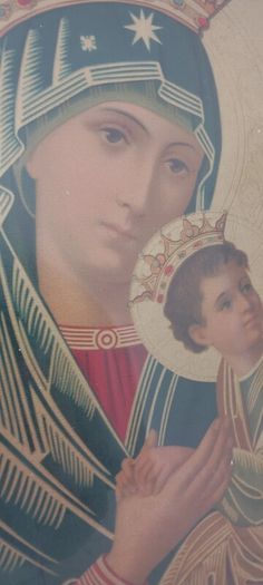 Framed Religious Print Our Lady of Perpetual Help