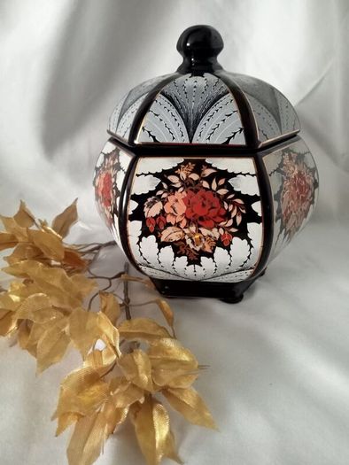 Italian Decor Lidded Jar