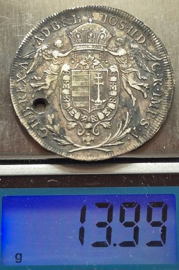 Genuine Silver thaler coin from 1786