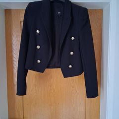 river island cropped blazer