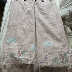 Next Kids Pink Waffle Princess Eyelet Curtains