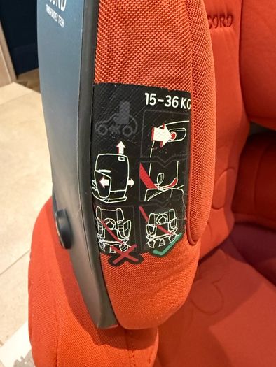 Concord Variable Height Booster Seat - Autumn Red