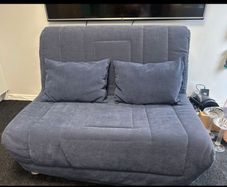 navy blue futon