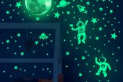 Luminous Moon Stars Wall Stickers for Kids Room Bedroom Decor Glow in The Dark Earth Wall Decals Noctilucent Stickers Home Decor