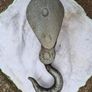 Vintage Steel Block & Tackle with Double Wheel Pulleys Image 4