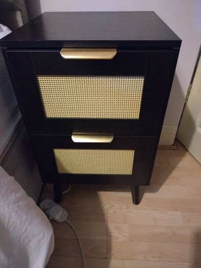 Bedside Cabinet 2 Drawers  (Set of 2 )New  Assembly- Instructions include