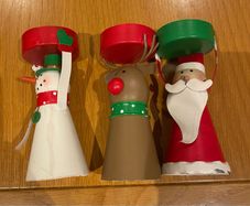 Christmas night Light Holders (3)