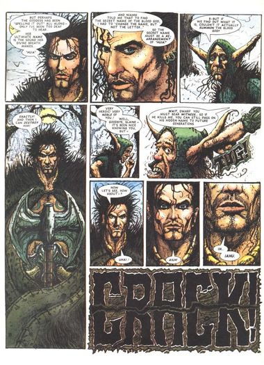 Original Slaine Artwork from 2000ad