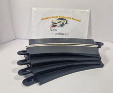 Scalextric C7017: 4x New Radius 3 Single Lane Track Curves (digital pit lane. R3)