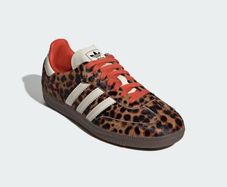 New boxed Adidas OG Samba Leopard print pony hair trainers Sneakers UK 6 EU 39