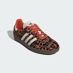 New boxed Adidas OG Samba Leopard print pony hair trainers Sneakers UK 6 EU 39