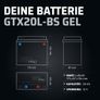 Gp-pro Gtx20l-bs 12v 20ah Gel Battery (similar To Ytx20l-bs/ Ytx20hl-bs) Image 3