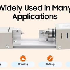 96W Mini Wood Lathe Machine,