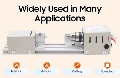 96W Mini Wood Lathe Machine,