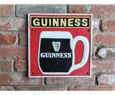 Guinness Pint Large Cast Iron