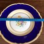 A Pair of 9 inch Crown Staffordshire Bone china floral plates Image 5