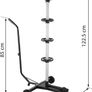 Wheel Rim Tree 225 mm Aluminium Mobile Includes Protective Cover 100 kg Load Capacity 3 Wheels Rim Holder Tyre Stand Tyre Holder Image 5