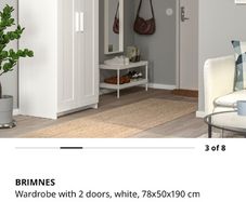 Ikea Brimnes White Wardrobe