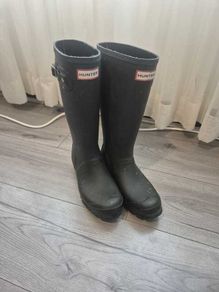 Hunter Black Tall Wellington Boots