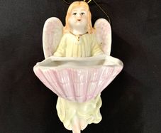 Antique Angel holy water font