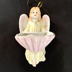 Antique Angel holy water font