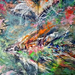 ArtH2O 2025 Breaking the Current Diptych Abstract
