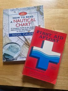 Nautical Book Lot (2) How to Read a Nautical Chart Nigel Calder + Advanced Aid Afloat