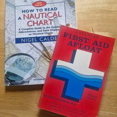 Nautical Book Lot (2) How to Read a Nautical Chart Nigel Calder + Advanced Aid Afloat