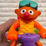 Sesame Street Ernie 2001 Splashin Trike Water Tub Tricycle Duck Part of the rope doesn't pull back completely Used Please see photos Image 7