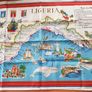 Illustrated tray cloth of Liguria region BN Image 2