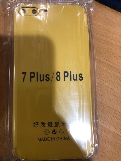 Clear cover iphone plus 7/8