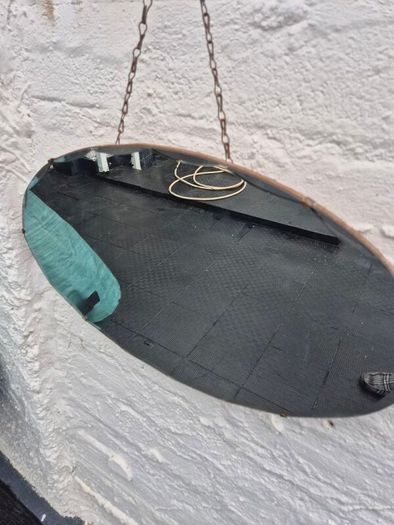 Vintage Art Deco oval bevelled Mirror
