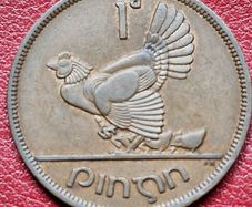 Ireland 1949  Penny coin