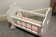 Baby dolls wooden cot