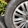 VW steel wheels 15 inch with winter tyres Image 2