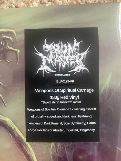10 Black Death Thrash Metal vinyl