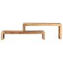2 Piece TV Cabinet Solid Acacia Wood Image 2