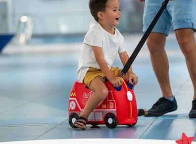 Ride-on Suitcase - Trunki Frank Fire Engine - RED