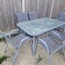 FREE grey patio table and 6 chairs Image 3