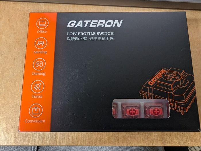 Gateron 2.0 ks-33 low profile linear keyboard switches (100 total)