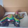 Made By Humans Balloon Elephant Money Bank, Cool and Unique Ceramic Piggy Bank with High-Gloss Finish - Rainbow Image 4
