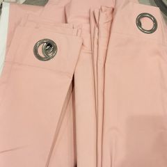 Pink curtains