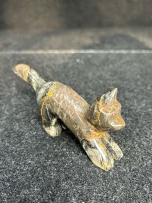 Small Carved Stone Cat